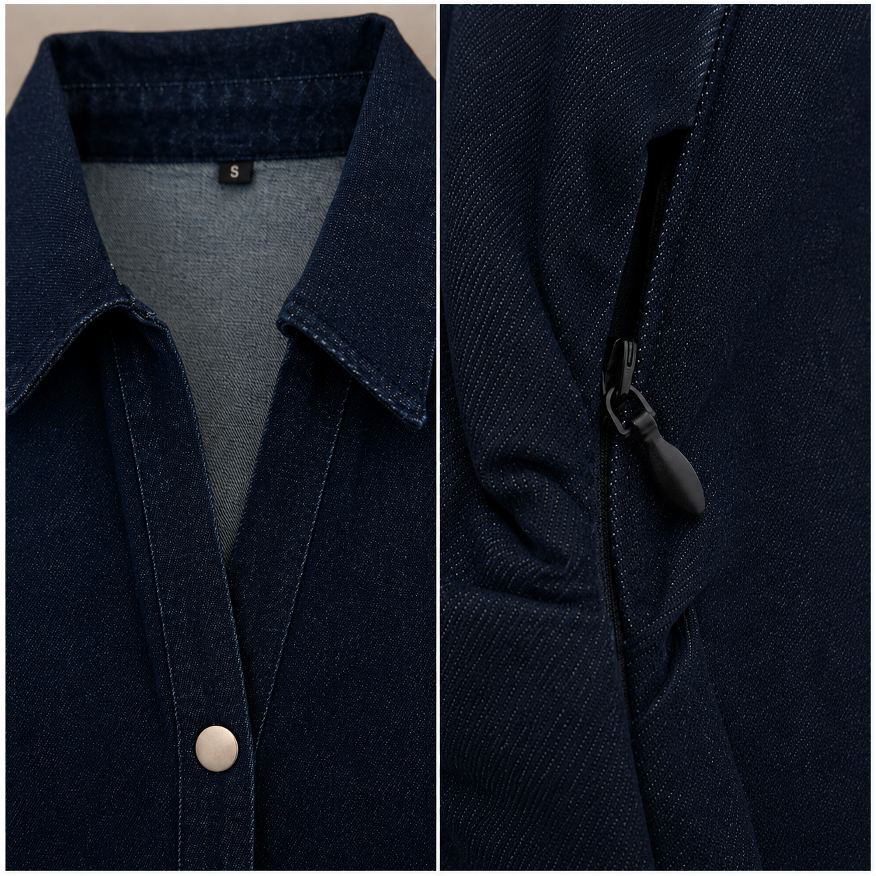 Miah | Denim-look dress